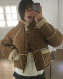 Most Fleece Hood Mustang Short Jacket