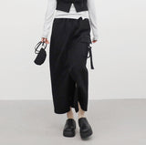 Biran cargo slit skirt