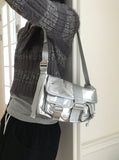Near angora fur color matching stripe two-way diagonal zipper long sleeve knit
