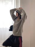 Noah Alpaca Wool Boat Neck Loose Fit Knit