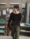 Loove Boucle U-neck Knit