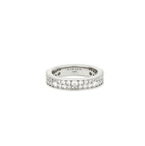 Essence Silver (W) Moissanite Double Wave Ring
