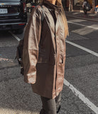 Mute Half Leather Jacket