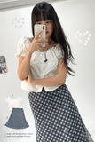 magic puff shirring blouse