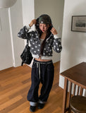 More Than Star Color Matching Two-Way Crop Hood Zip-Up
