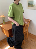 Yand Summer Raw Denim Wide Pants