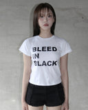 [mnem] Bleed in Black Tee