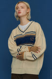 COMME V NECK SWEATER