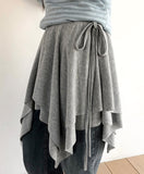 Arun Unbalanced Flare Layered Skirt