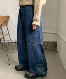 Bodies cut cargo denim pants