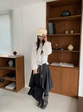 Kinnes Flare Banding Midi Skirt