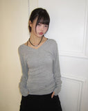 Tael V-neck warmer long-sleeved t-shirt