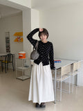 Bending Dot Round Cardigan