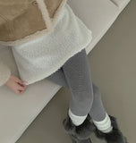 Soft Fur Fluffy Back Banding Mini Skirt