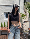 Philly cutting wide crop sleeveless
