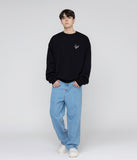 Lettering autograph back logo sweatshirt