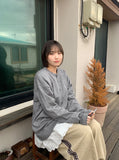 [unisex] Onui Round Over Knit Cardigan