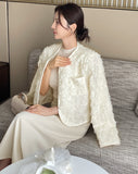 Roseming Flower Short Cardigan Jacket