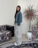 Le So Carpenter Patch Denim Jacket
