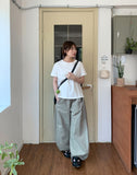 [unisex] Linmus Banding Linen Balloon Wide Pants