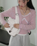 Lovely Hip Heart Dice Pants Bag Key Ring