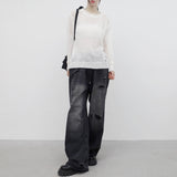Tien see-through mesh knitwear