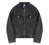 Biker Washing Denim Jacket