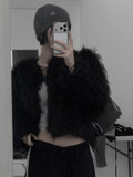 Coteo Crop Fur Jacket