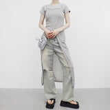 Chatier Slit Sleeveless One Piece
