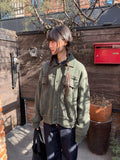 [unisex] Dilkari Washing Collar Knit Jacket Cardigan