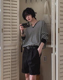 Sunday V-neck Stripe Knit