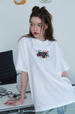 Roll Call Night Embroidered Short Sleeve Tee