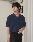 Rowing Openwork Overfit Collar Cardigan