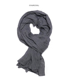 Solid cotton stole