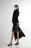 Leather Midi Skirt