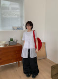 Narumi Flower Two Way Ribbon Layered Sleeveless Midi One Piece