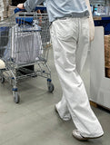 Slab White Wide Denim Pants