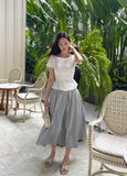 Denrua Double Button Jacket Blouse