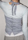 FLORAL SHEER HALTER TOP