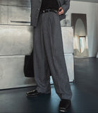 Gakuran pintuck wide pants
