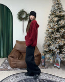Lapel wide cotton pants