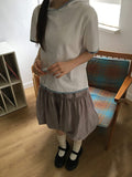 [BAONHAUS] Lanenji Color Matching Short Sleeve Hoodie