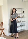 Joanne Flared Long Skirt (belt set)