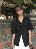 [MADE] Maret Summer Linen Check Overfit Short Sleeve Shirt