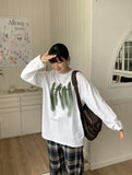 [unisex] Hende Printing Over Long Sleeve Tee