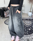 Hender Balloon Pintuck Denim Pants