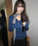Kirn Rose Check Scarf
