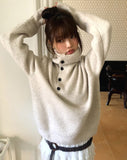 Choru Turtleneck Button Knit