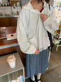 Ryujini striped long skirt