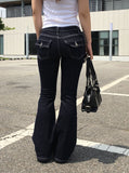 Harden Raw Back Pocket Stitch Bootcut Denim Pants
